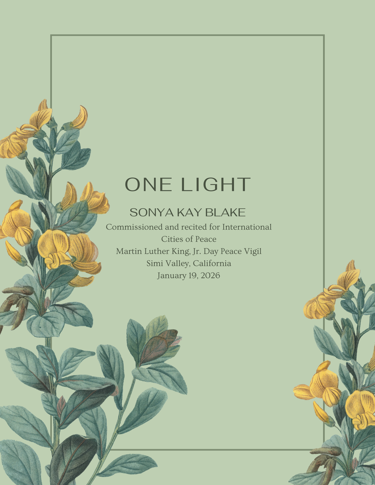 "One Light" Digital Download E-Book
